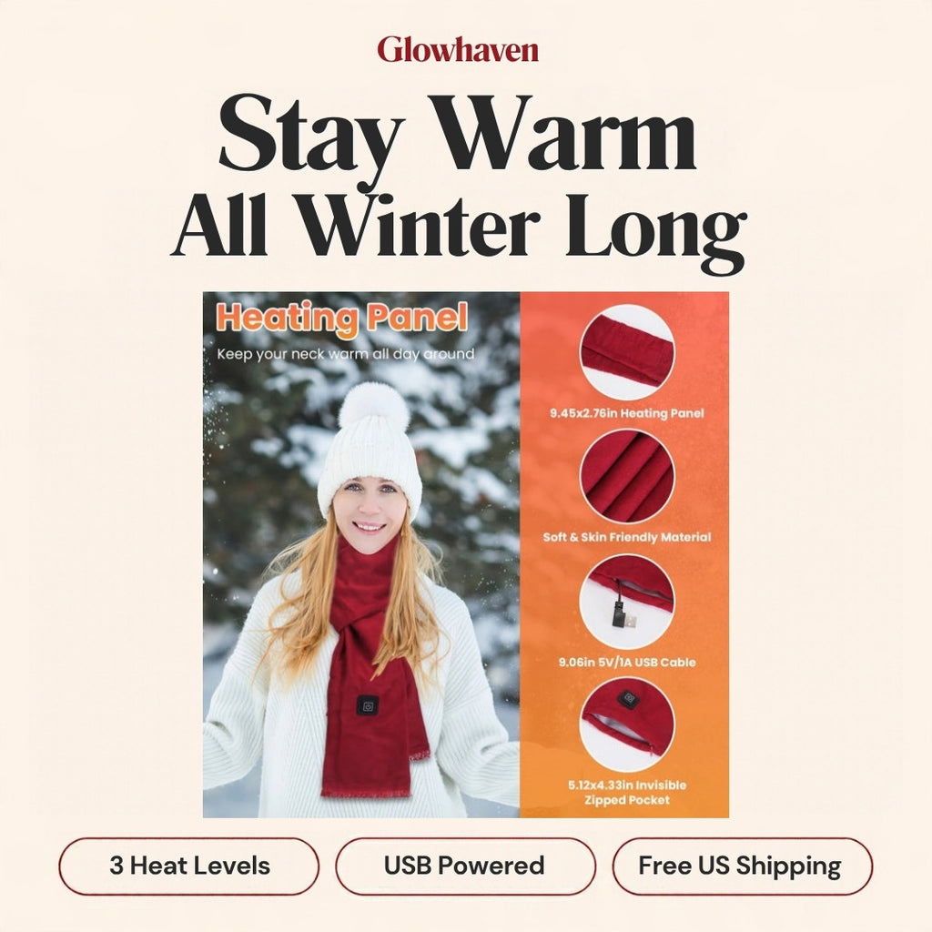 Glowhaven heated scarf - Stay Warm All Winter Long